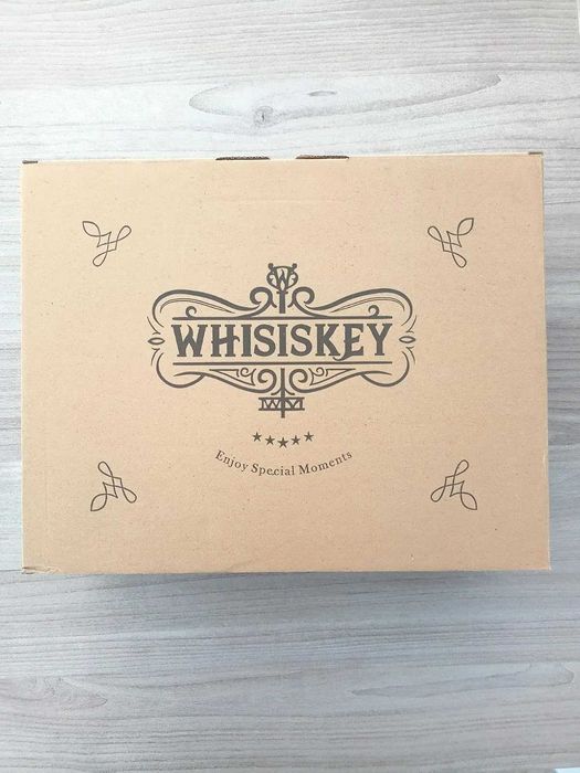 Zestaw do Whisky Szklanki Kamienie Pudełko Prezent + GRATIS Podkładki