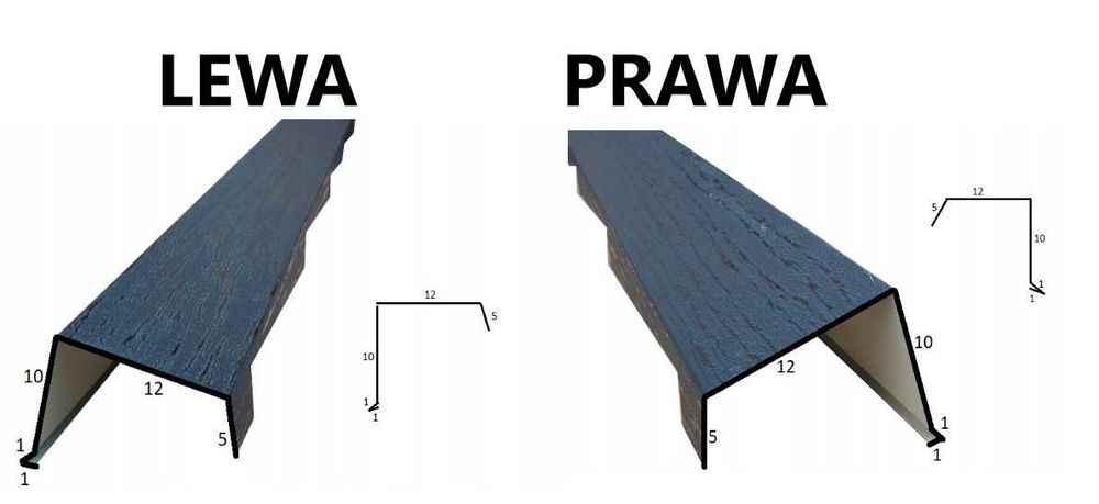 Wiatrownica MARYNA, gont blaszany Janosik od Blachotrapez RAL 9005