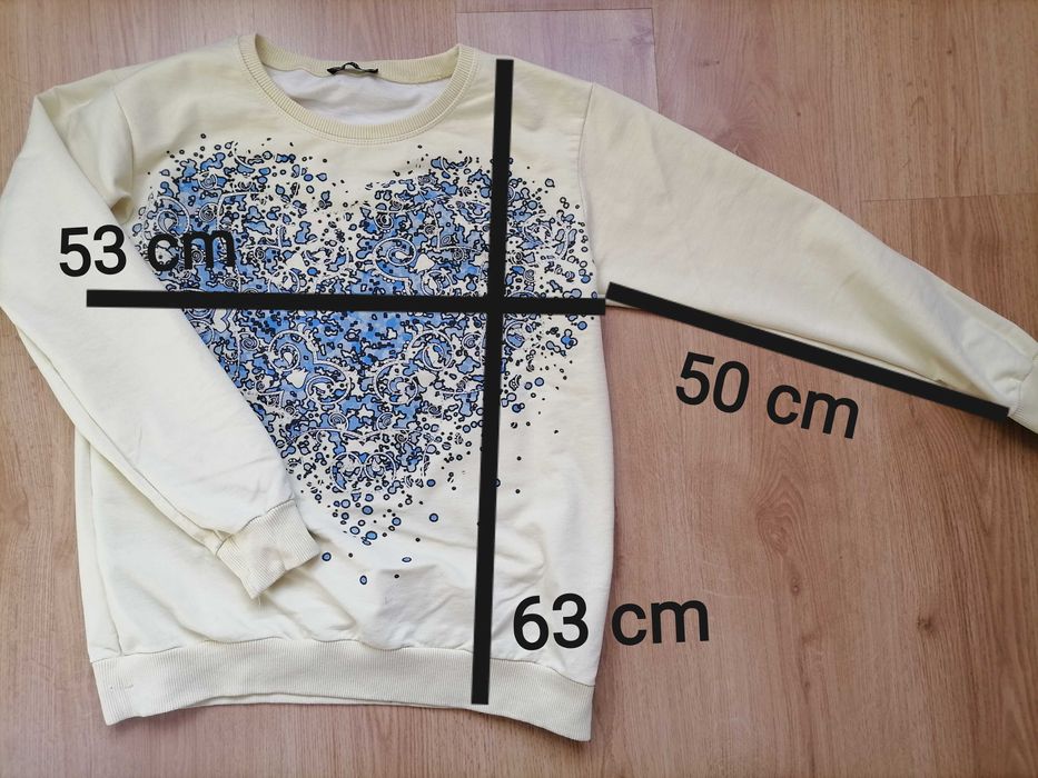 Bluza ze wzorem żółta