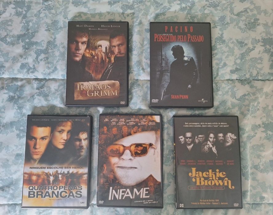 Lote 5 DVDs Filmes Clássicos (Jackie Brown, Grimm, Infame e mais