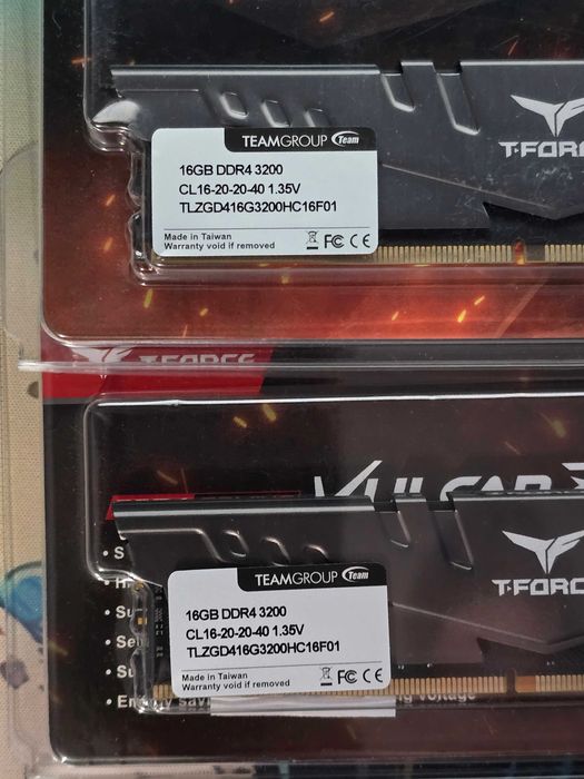 T-Force VulcanZ 32GB (2x16GB) DDR4 3200MHz CL16