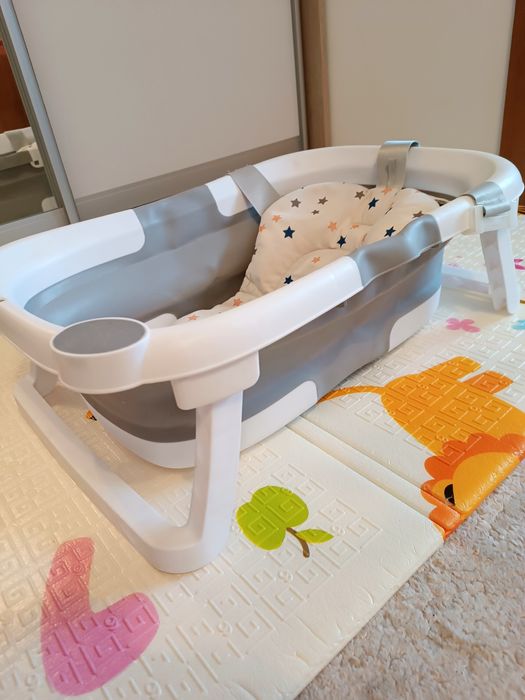 Дитяча ванна складна з матрацом