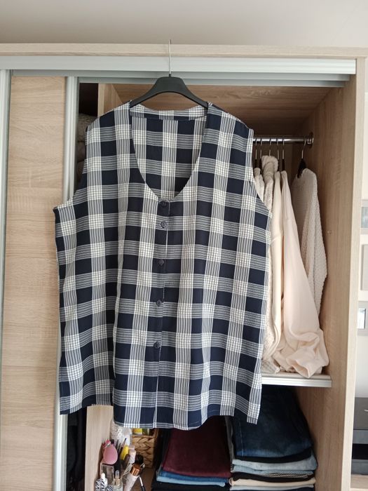Rozpinana koszula damska w kratkę Bonprix 52