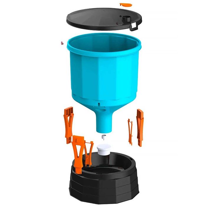 Poidło dla kur automatyczne z przezroczystym zasobnikiem 35 litrów