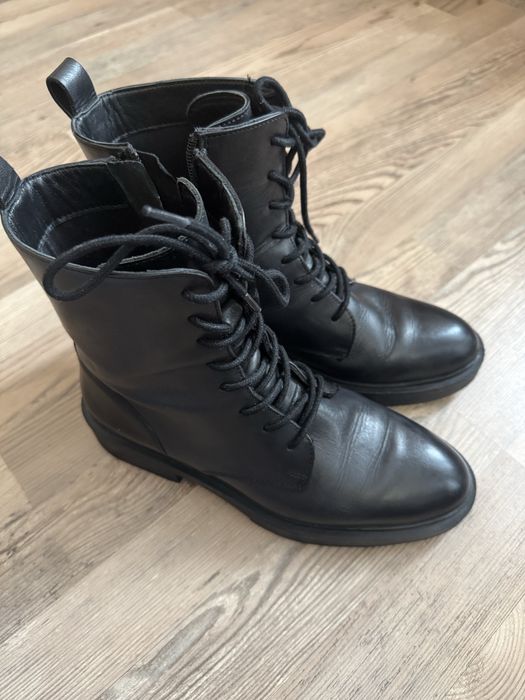 Жіночі черевики ZIGN шкіра, шнурівка + блискавка 39 (на 38–38.5)