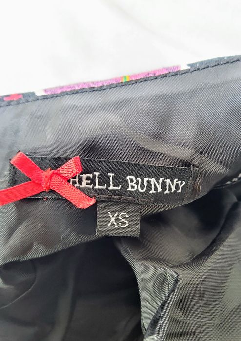 Hell Bunny - kolorowa, rozkloszowana sukienka XS