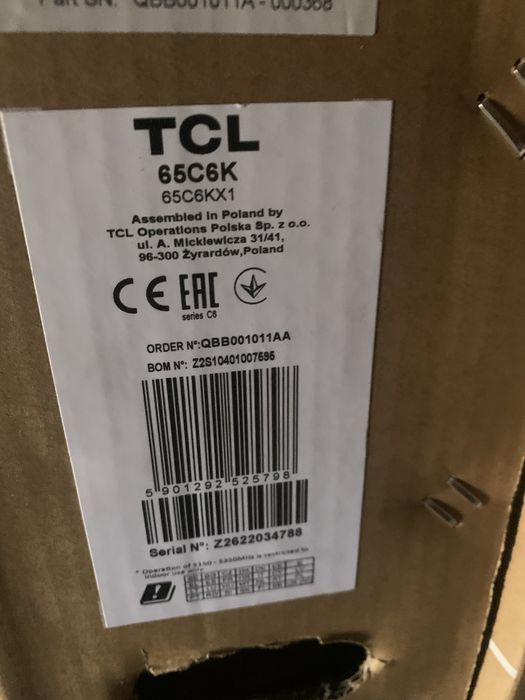 TCL 65C6K mini Led