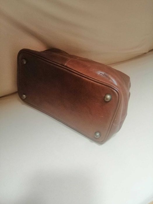 Mala Malote Clássico couro genuíno * Como nova