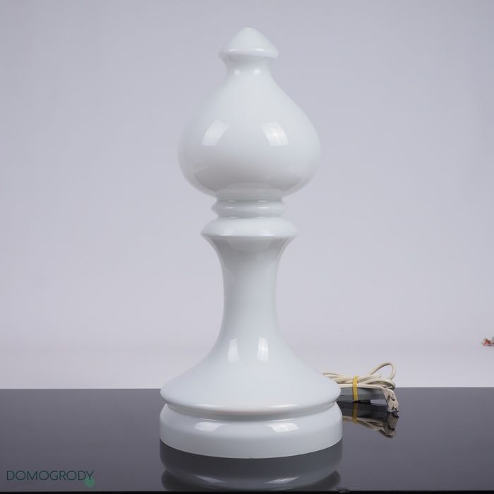 Lampa szklana figura szachowa proj. Ivan Jakes Czechosłowacja l. 60-te