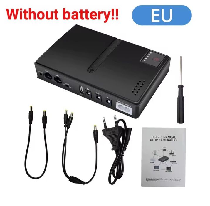 ДБЖ Безперебійник UPS DC1018L Роутер ONU Камера та ін 18650 Li-Ion АКБ