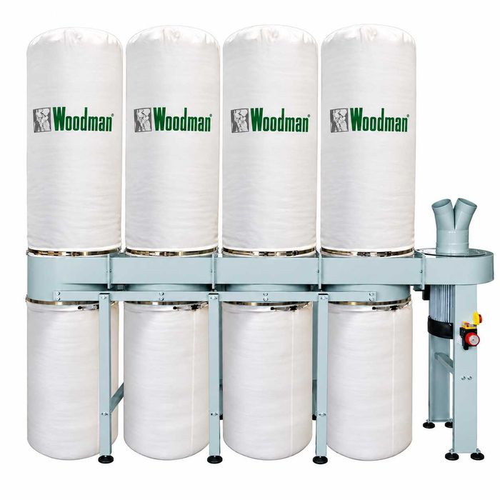 Aspirador Industrial Trifásico 3 Sacos DE-550/3 (também disponivel 4 sacos)