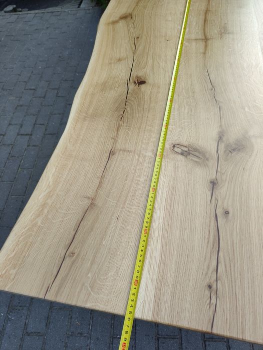 Blat stołu dębowy 166x88 lite drewno dębowe