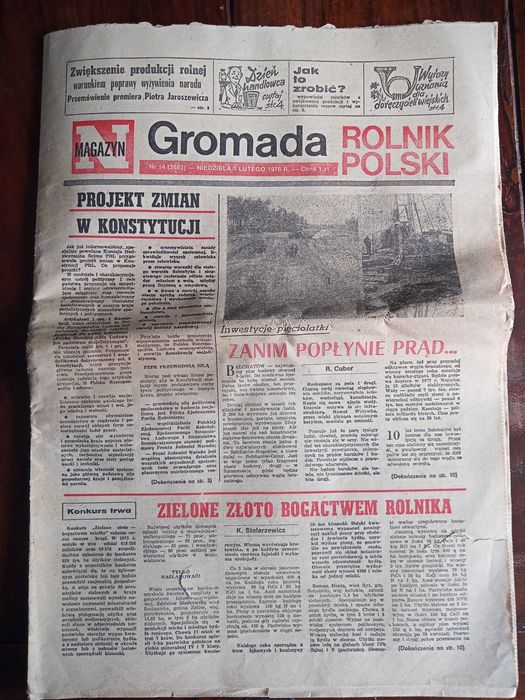 Gazety Gromada Rolnik Polski -2 sztuki