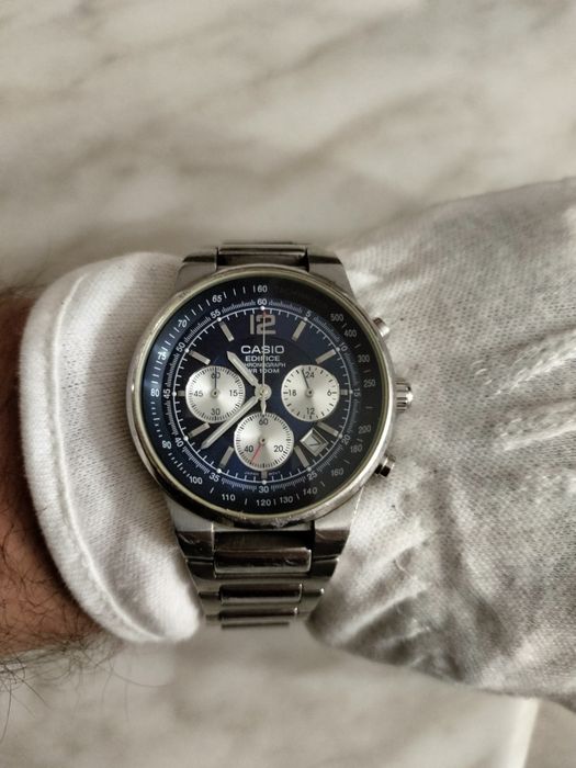 Часы Casio edifice ef 500 chronograph, Pulsar solar Японія