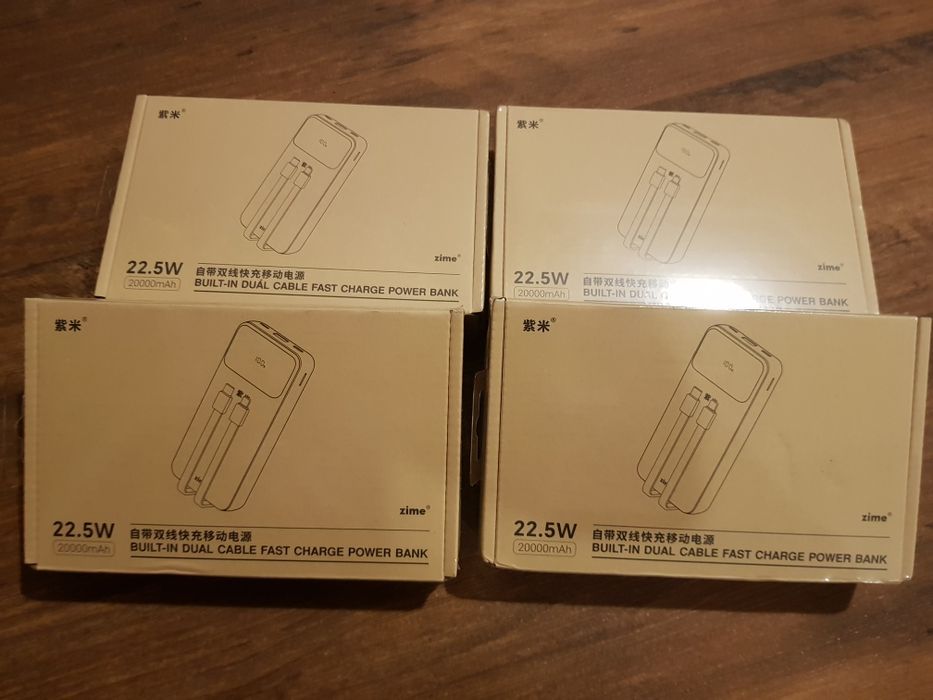 Павербанк ZIME 20000mAh 22.5W, type-c, lightning, конкурент baseus...