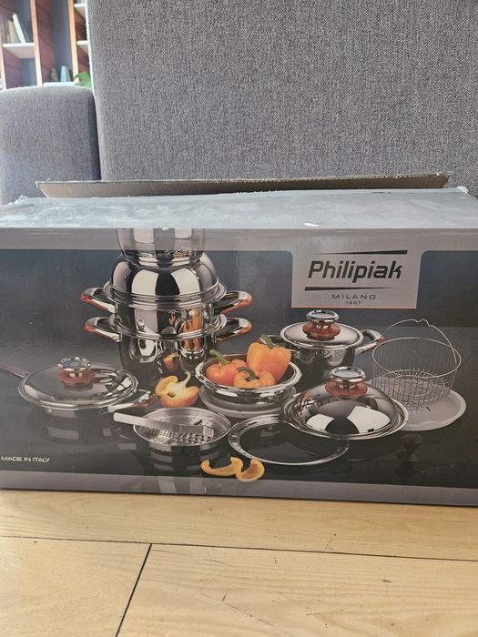 NOWY kompletny Zestaw Philipiak Milano 18 elementów!