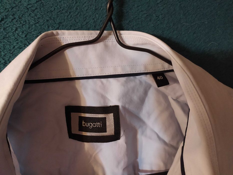 Koszula meska Bugatti rozmiar L szara stan dobry