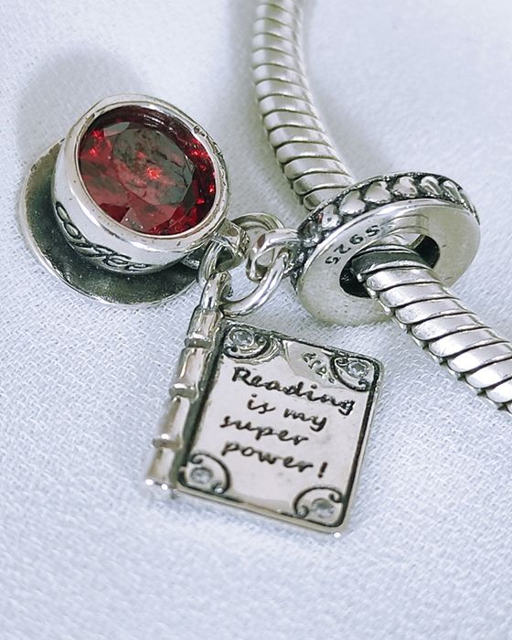 Zawieszka Charm's kawa książką relaks s 925