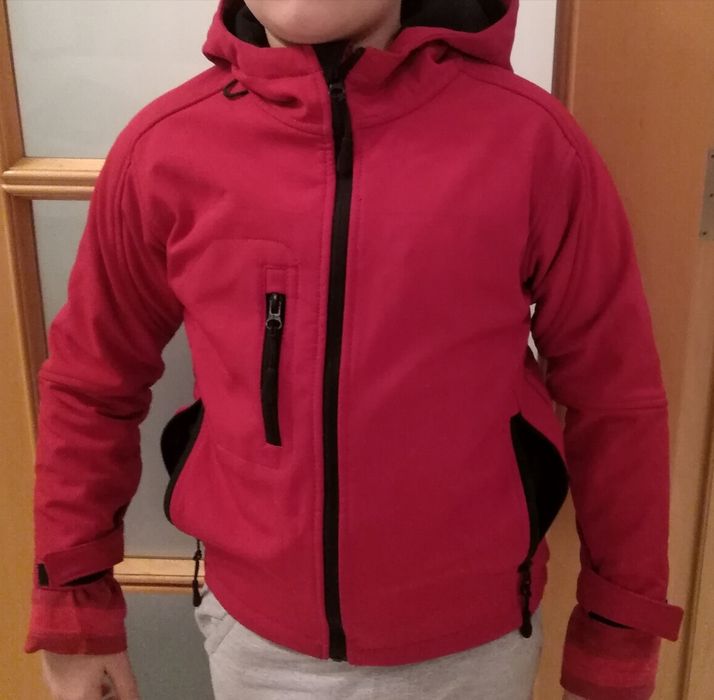 Casaco Impermeável unissexo vermelho