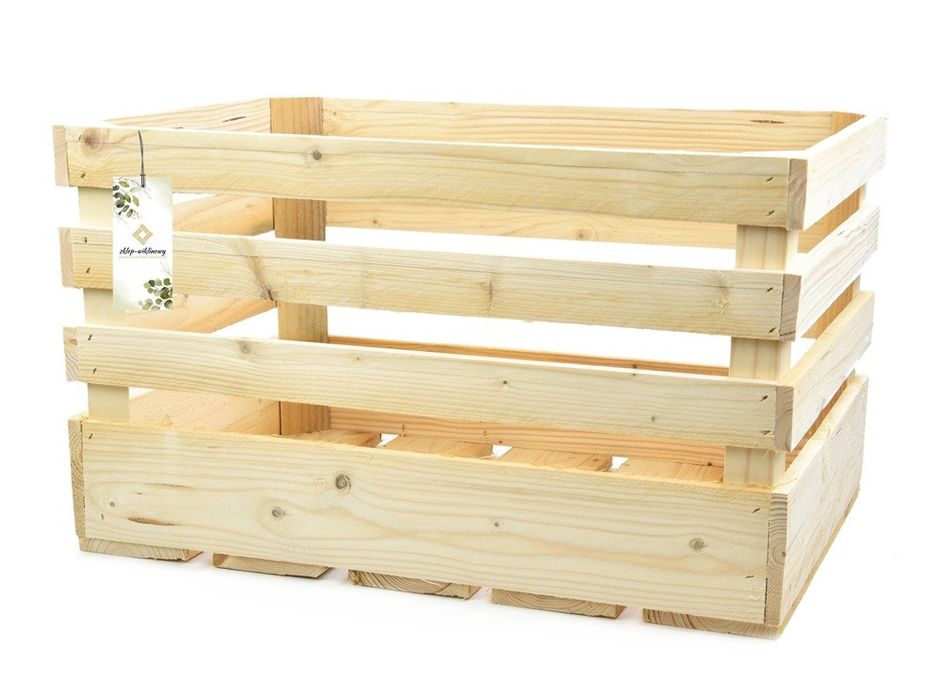 Skrzynka drewniana gospodarcza 60x40 H36 cm v2