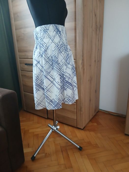 Spódnica Mexx bialo- niebieska 42