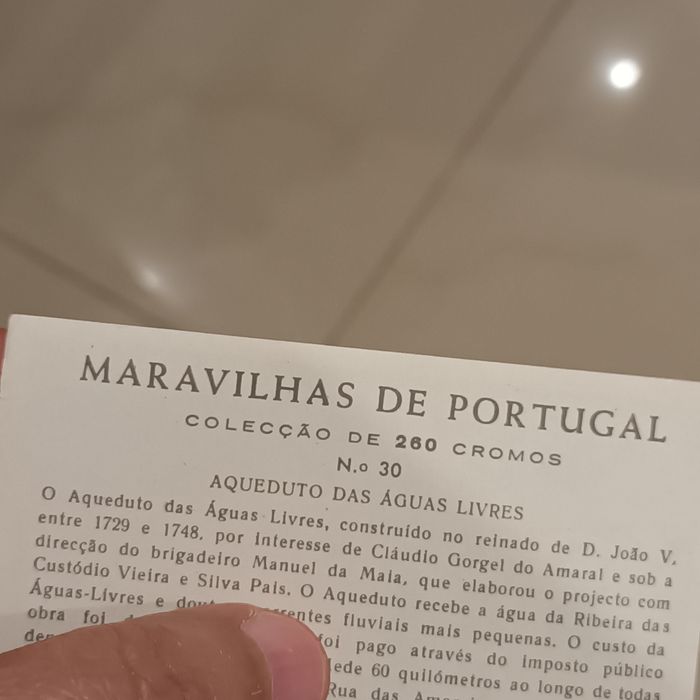 Maravilhas de portugal cromos antigos