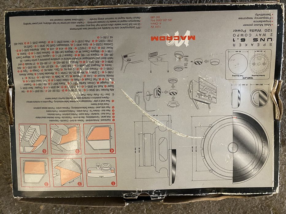 Colunas de 2 vias com tweeter separado novas