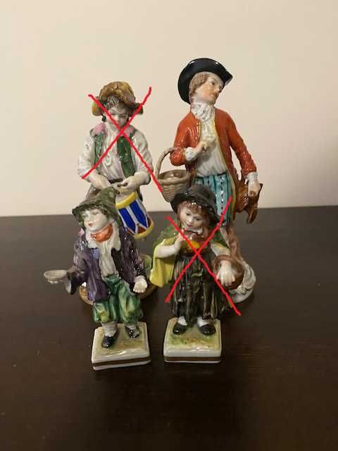 Порцелянові статуетки Volkstedt Німеччина . Фарфоровая статуэтка.