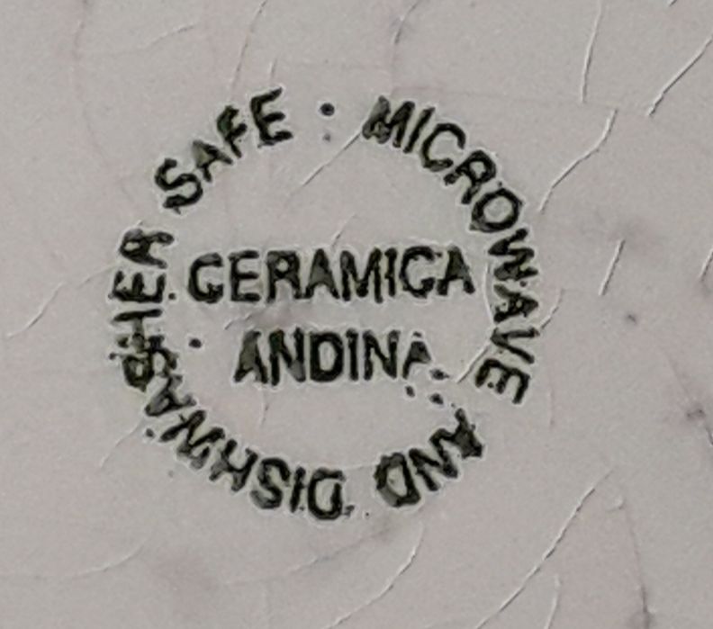 Prato sopa muito antigo Ceramica Andina