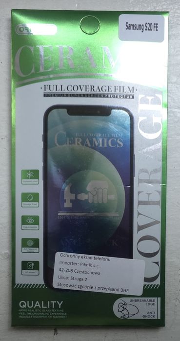 Ochronny ekran telefonu