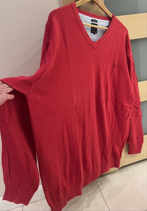 Sweyer meski duzy w serek czerwony Kitaro 2XL/ 3XL