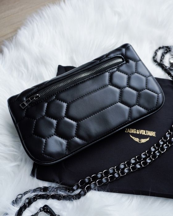 Сумка клатч Zadig & Voltaire / Сумка Zadig & Voltaire чорна