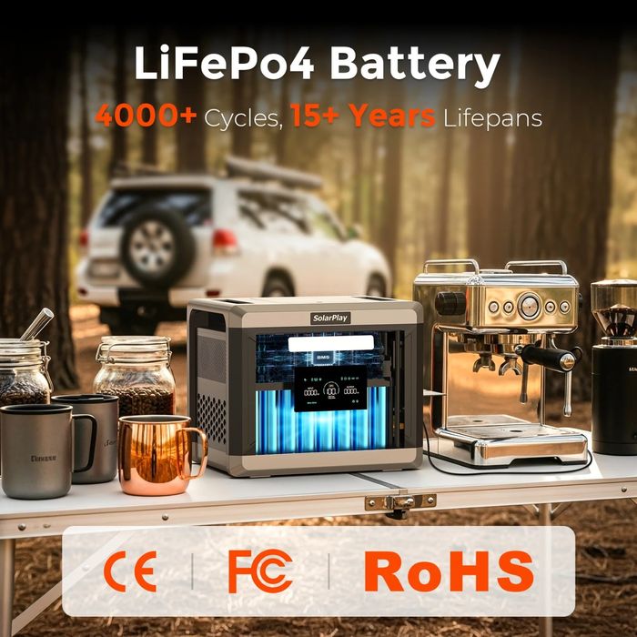 ‼️Зарядна станція‼️ SolarPlay Q2501 LiFePO4  2400W/2160Wh UPS/ДБЖ