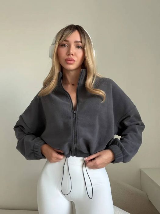 Жіночий худі фліс теплий Polar Fleece кофта оверсайз
