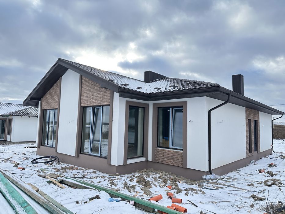 Продам котедж 80м2 від Забудовника! З штукатурними роботами.