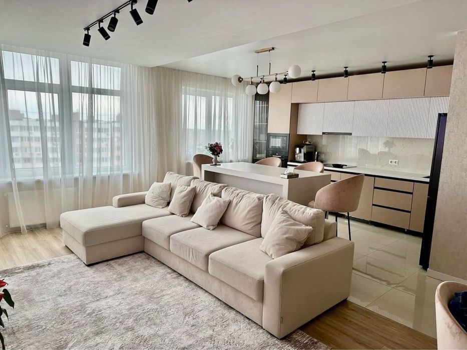 Мягкий Раскладной Угловой Диван в Скандинавском Стиле