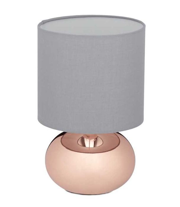 Okrągła lampa stołowa z funkcją dotykową