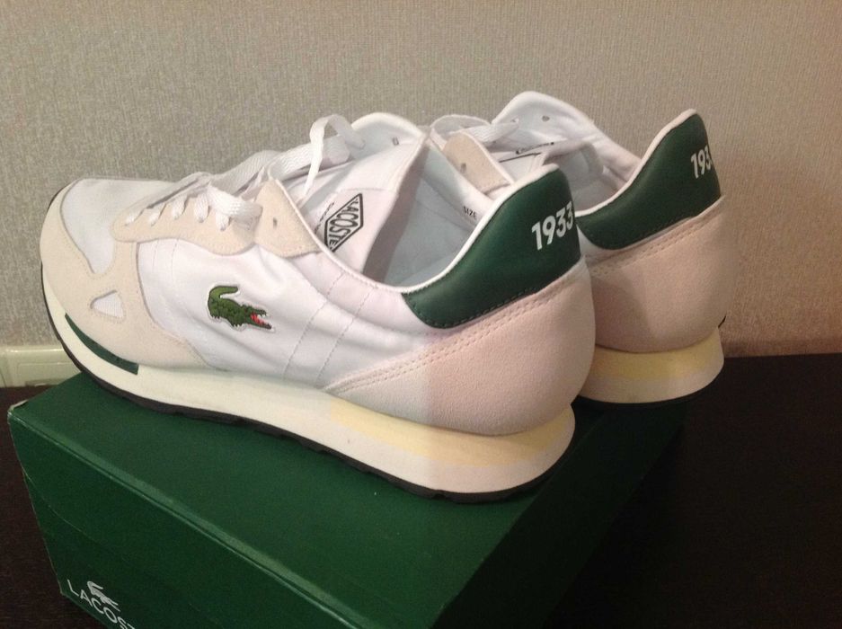 Кроссовки Lacoste, нові, ориг., белые летние, пр-во Таиланд, разм. 46.