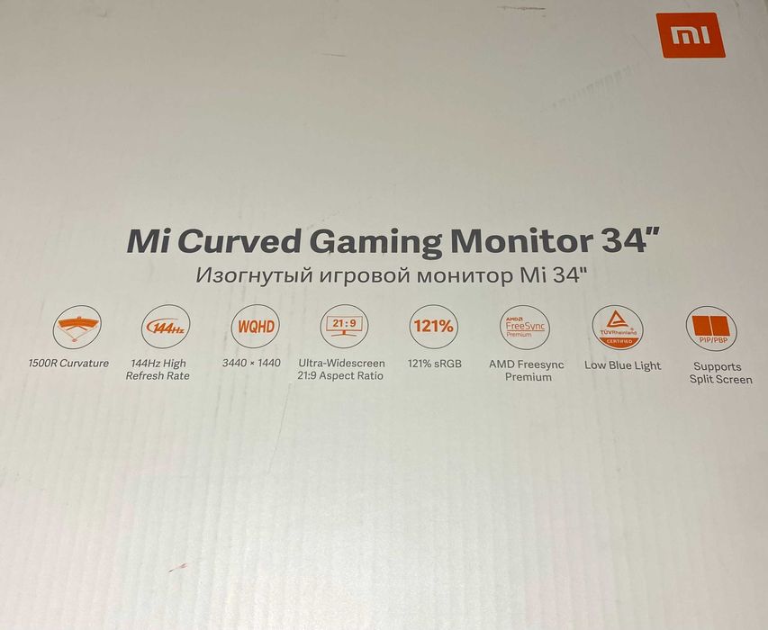 Xiaomi Mi Curved Monitor 34" 144Hz — дефект матриці