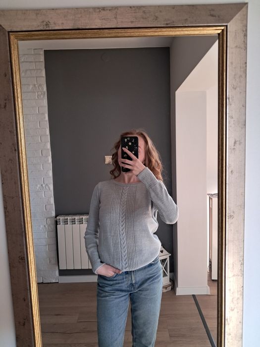 Śliczny błękitny sweter, Camaieu
