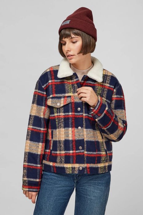 Levis куртка шерстяна в клітинку оригінал