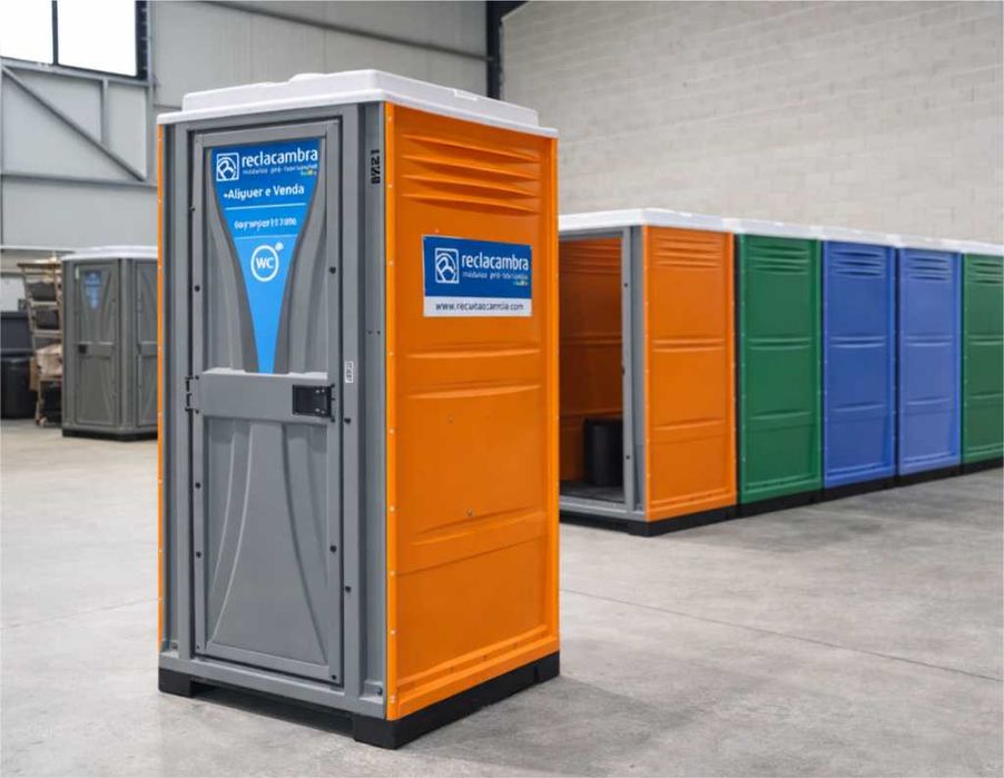 WC portátil para obra e estaleiro – aluguer mensal – Gondomar