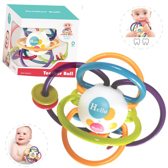 Gryzak zabawka sensoryczna kula ząbkowanie