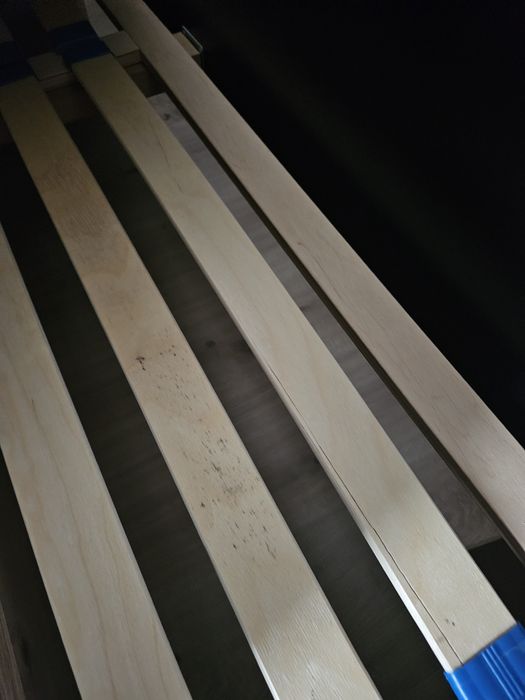 Łóżko 160x200, dąb artisan, materac, szuflady, stelaż