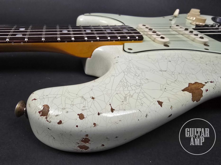 2016 Fender Custom Shop ’69 Stratocaster Olimpic White over Dakota Red HSS