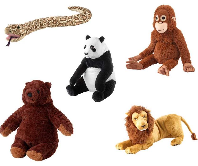 М'які іграшки ІКЕА колекція djungelskog