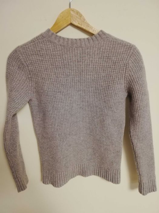 sweter wełniany Gant XS S 36 100% wełna szary