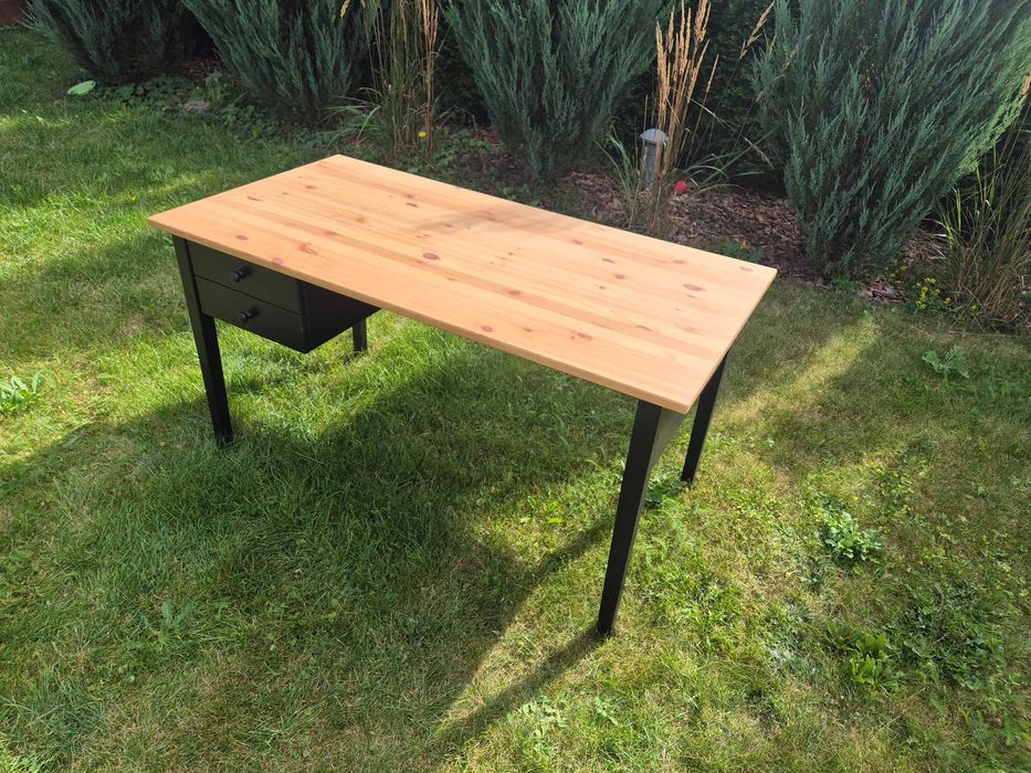 Biurko drewniane duże 70x140 cm IKEA