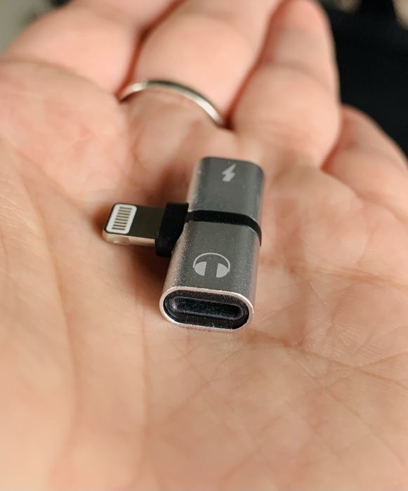 Splitter iPhone Lighntinh e Auscultadores usb c *novo*