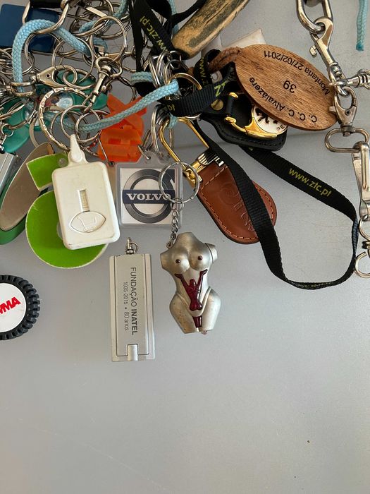 Lote de porta chaves e fitas